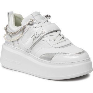 Sneakersy KARL LAGERFELD KL63544 White Lthr 011