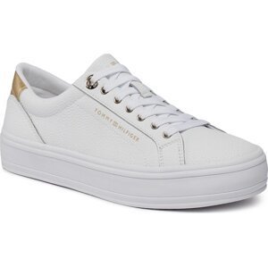 Sneakersy Tommy Hilfiger Essential Vulc Leather Sneaker FW0FW07778 White YBS