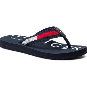 Žabky Tommy Hilfiger Flat Beach Sandal Hilfiger Print FW0FW03887 Rwb 020