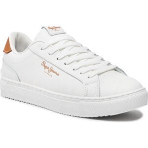 Sneakersy Pepe Jeans Adams Basic PLS31472 White 800