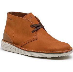 Kotníková obuv Clarks Brahnz Mid 261691137 Tan Nubuck