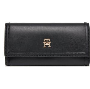 Velká dámská peněženka Tommy Hilfiger Th Central Cc And Coin Black BDS