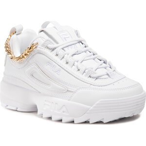 Sneakersy Fila Disruptor Chain Wmn 1011240.94T White/Gold