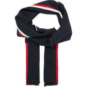 Šál Tommy Hilfiger Th Monotype Scarf AM0AM12058 Space Blue DW6