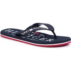 Žabky Tommy Hilfiger Nautical Print Beach Sandal FM0FM02699 Desert Sky DW5