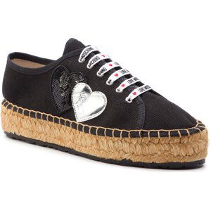 Espadrilky LOVE MOSCHINO JA10263G07JJ0000 Nero