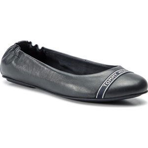 Baleríny Tommy Hilfiger Feminine Satin Detail Ballerina FW0FW04265 Midnight 403