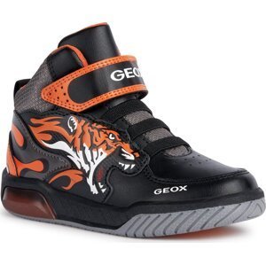 Sneakersy Geox J Inek Boy J369CC 0BUCE C0038 S Black/Orange