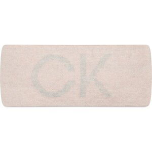 Textilní čelenka Calvin Klein Elevated Monogram K60K609962 Růžová