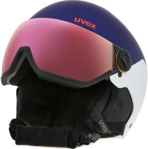 Lyžařská helma Uvex Wanted visor 5662629007 Purple Bask / White Mat