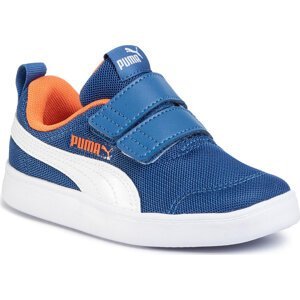 Sneakersy Puma Courtflex V2 Mesh V PS 371758 01 Bright Cobalt/Firecracker