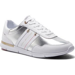 Sneakersy Tommy Hilfiger Tommy Essential Leather Sneaker FW0FW03688 White 100