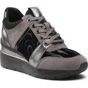 Sneakersy Geox D Zosma D168LD-022FP C9002 Dk Grey