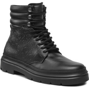 Turistická obuv Calvin Klein Combat Boot Mono HM0HM00841 Black Seasonal Mono 0GK