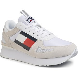 Sneakersy Tommy Jeans Lifestyle Runner EM0EM00410 White YBS