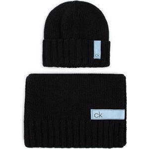 Sada čepice a šál Calvin Klein Knitted Scarf 30XI80 + Beanie K50K505185 BDS