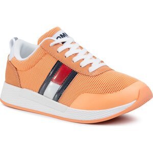 Sneakersy Tommy Jeans Technical Flexi Runner EN0EN00875 Melon Orange SC1