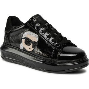 Sneakersy KARL LAGERFELD KL62571N Black Lthr/Mono 00X