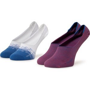 Sada 2 párů kotníkových ponožek unisex Levi's® 37157-0300 White/Blue/Red