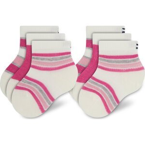 Sada 3 párů dětských vysokých ponožek Tommy Hilfiger 701210509 Pink Combo 002