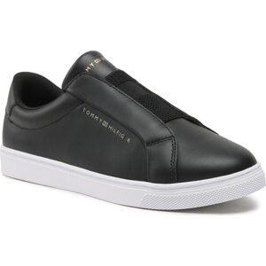 Sneakersy Tommy Hilfiger Elastic Slip On Sneaker FW0FW07032 Black BDS