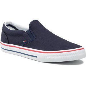 Tenisky Tommy Jeans Textile Slip On EM0EM00002 Ink 006