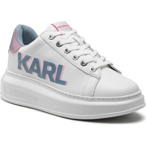 Sneakersy KARL LAGERFELD KL62521 White Lthr/Misty Rose