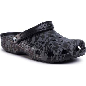Nazouváky Crocs Classic Printed Camo Clog 206454 Black
