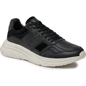 Sneakersy Tommy Hilfiger Modern Runner Premium Lth FM0FM04879 Black BDS