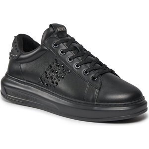 Sneakersy KARL LAGERFELD KL52574 Black Lthr/Mono 00X