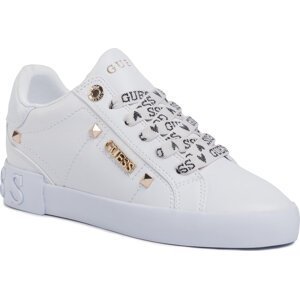Sneakersy Guess Puxly FL5PUX LEA12 WHITE
