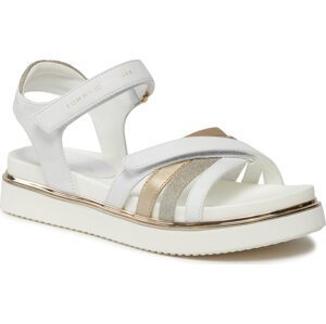 Sandály Tommy Hilfiger Velcro Sandal T3A2-33238-0273 White/Platinum X048