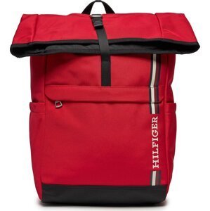 Batoh Tommy Hilfiger Th Monotype Rolltop Backpack AM0AM11792 Primary Red XLG