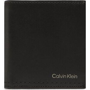 Malá pánská peněženka Calvin Klein Duo Stitch Trifold 6cc W/Coin K50K510324 BAX