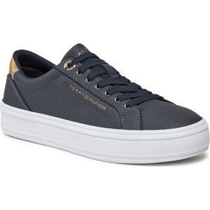 Sneakersy Tommy Hilfiger Essential Vulc Leather Sneaker FW0FW07778 Space Blue DW6