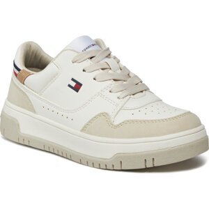 Sneakersy Tommy Hilfiger Low Cut Lace-Up Sneaker T3X9-33366-1269 M Beige/Off White A36