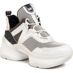 Sneakersy MICHAEL Michael Kors Olympia Trainer 43S0OLFS3D Blk/Opticwht