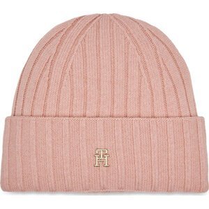 Čepice Tommy Hilfiger Essential Chic Beanie AW0AW15779 Whimsy Pink TJQ