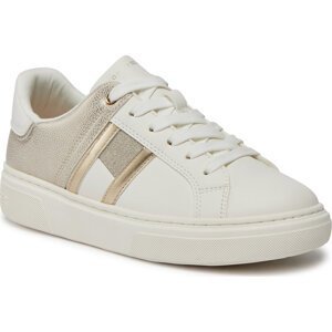 Sneakersy Tommy Hilfiger Flag Low Cut Lace-Up Sneaker T3A9-33202-1439 S White/Platinum X024