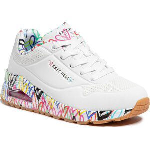 Sneakersy Skechers Uno Loving Love 155506/WHT White