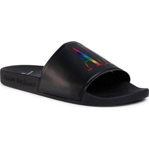 Nazouváky Armani Exchange XUP004 XV266 N223 Black/Rainbow Logo