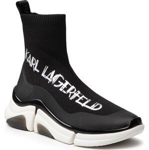 Sneakersy KARL LAGERFELD KL51750 Black Knit Textile