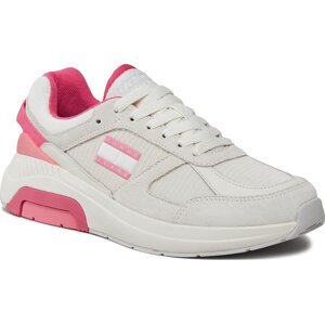 Sneakersy Tommy Jeans Tjw Runner Combined EN0EN02512 Ivory / Pink Alert 0K9