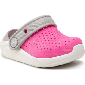 Nazouváky Crocs Literide Clog K 205964 Electric Pink/White