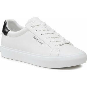 Sneakersy Calvin Klein Vulc Lace Up HW0HW01681 White / Black 0K4