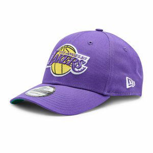 Kšiltovka New Era 9FORTY Los Angeles Lakers NBA Team Side Patch Cap 60298794 Purple/Yellow