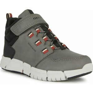 Kozačky Geox J Flexyper Boy B Abx J949XA 032FU C1102 S Grey/Dk Red