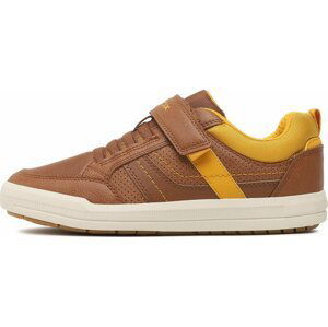 Sneakersy Geox J Arzach Boy J164AA0MEFUC6N2G D Cognac/Dk Yellow