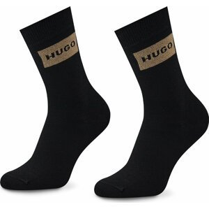 Sada 2 párů dámských vysokých ponožek Hugo 2p Giftset Lunch W 50491386 001