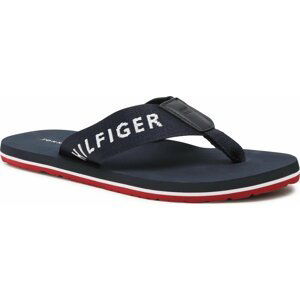 Žabky Tommy Hilfiger Print Beach Sandal FM0FM04618 Desert Sky DW5